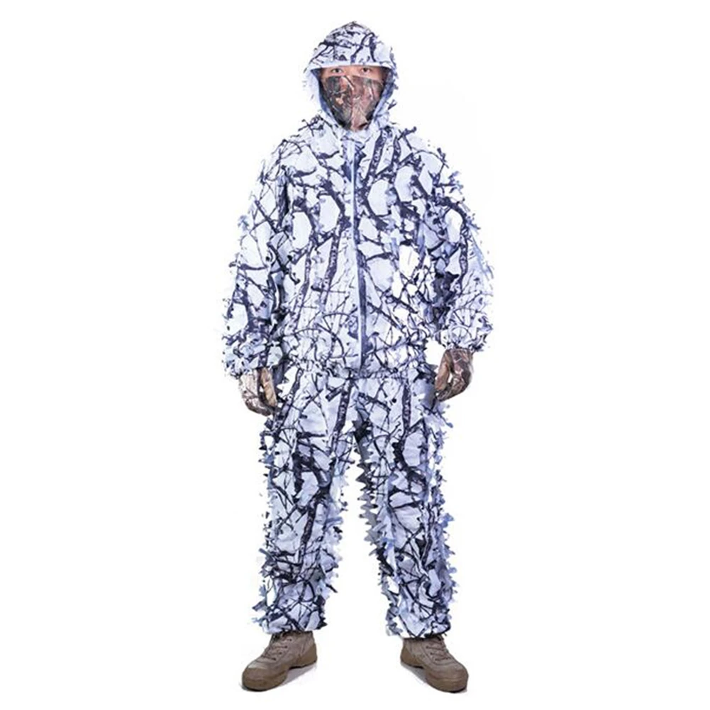 Tactical Gilly Costume Tops and Pants Sets Ground Leaf Snow Camouflage Maple Leaf Camouflage Costume For Hunting for Men Women
Tactical Gilly Costume Tops and Pants Sets Ground Leaf Snow Camouflage Maple Leaf Camouflage Costume For Hunting for Men Women