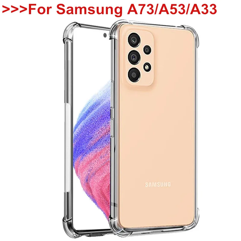 Transparent Silicone Case For Samsung Galaxy A73 A53 A33 A23 A13 Airbag Case For Samsung A12 A32 A52 A72 5G A52S a73 a53 Cover
Transparent Silicone Case For Samsung Galaxy A73 A53 A33 A23 A13 Airbag Case For Samsung A12 A32 A52 A72 5G A52S a73 a53 Cover