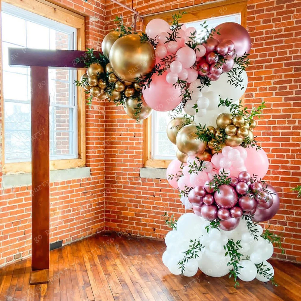 130pcs Chrome Metallic Rose Red Latex Balloons Garland Macaron Pink Balloon Arch Kit Wedding Decorations Birthday Party Supplies
130pcs Chrome Metallic Rose Red Latex Balloons Garland Macaron Pink Balloon Arch Kit Wedding Decorations Birthday Party Supplies