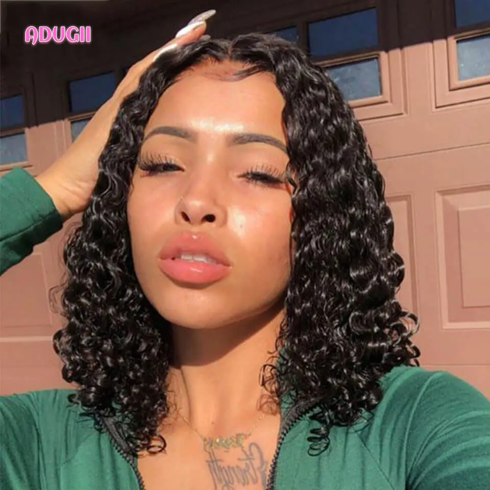 Short Bob Curly Lace Front Wigs For Black Women Natural Black Short Deep Wave Human Hair Wig Soft 16'' Brazilian Remy Bob Wig
Short Bob Curly Lace Front Wigs For Black Women Natural Black Short Deep Wave Human Hair Wig Soft 16'' Brazilian Remy Bob Wig