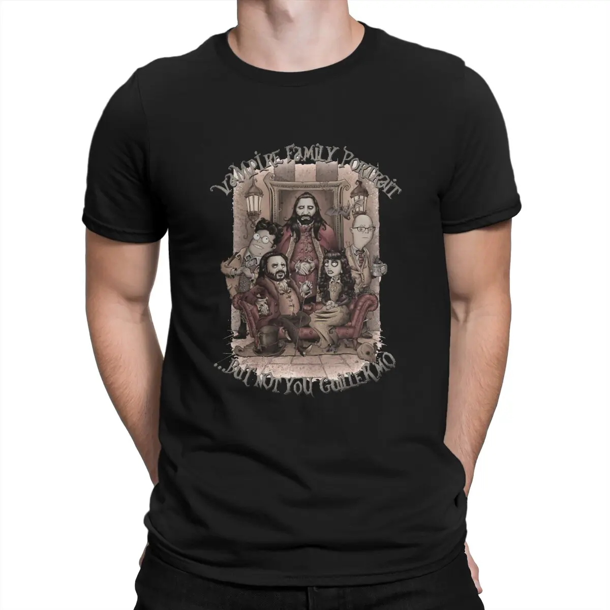 Vampire Family Portrait But Not You Guillermo Hip Hop TShirt What We Do In The Shadows Casual T Shirt Summer T-shirt For Adult
Vampire Family Portrait But Not You Guillermo Hip Hop TShirt What We Do In The Shadows Casual T Shirt Summer T-shirt For Adult