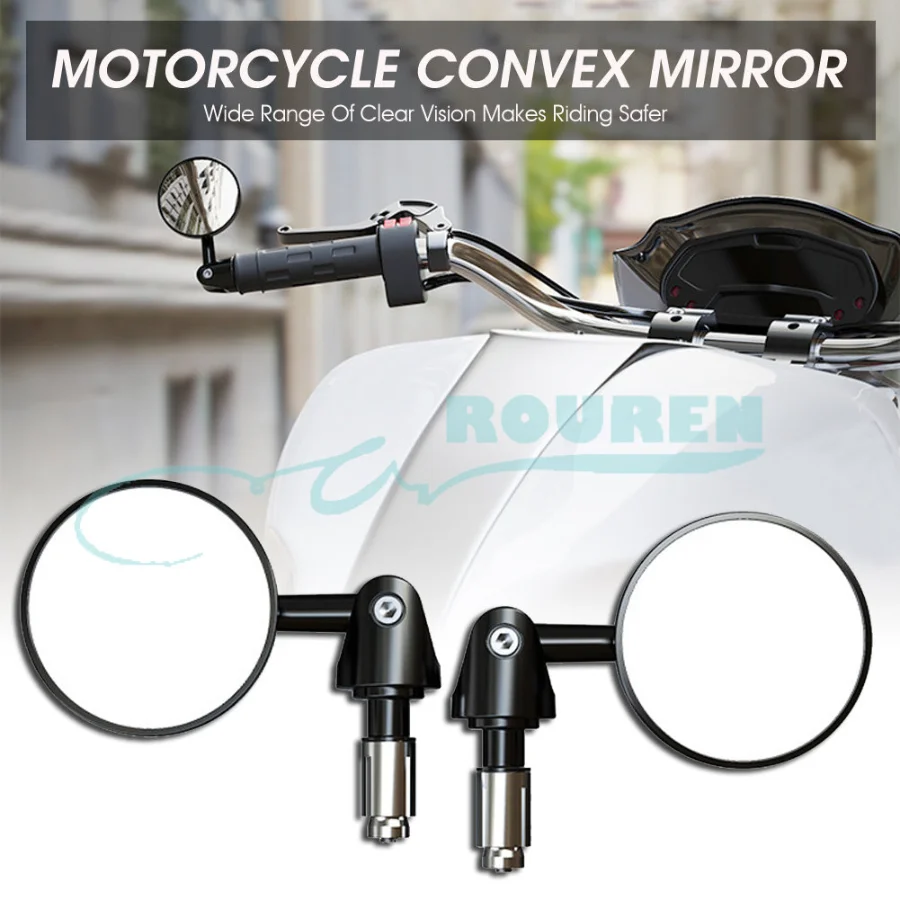 1 Pair Motorcycle Retro Reflector Round 7/8” Handle Bar End Foldable Rearview Mirror For CF Moto Cross Cafe Racer Modified Parts
1 Pair Motorcycle Retro Reflector Round 7/8” Handle Bar End Foldable Rearview Mirror For CF Moto Cross Cafe Racer Modified Parts