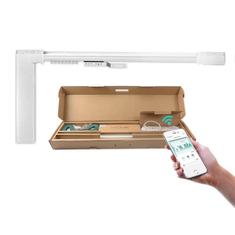 Electric drape rod kit smart Motorized Wifi Controlled Curtain With Track electric curtain Smart curtain kit
Electric drape rod kit smart Motorized Wifi Controlled Curtain With Track electric curtain Smart curtain kit