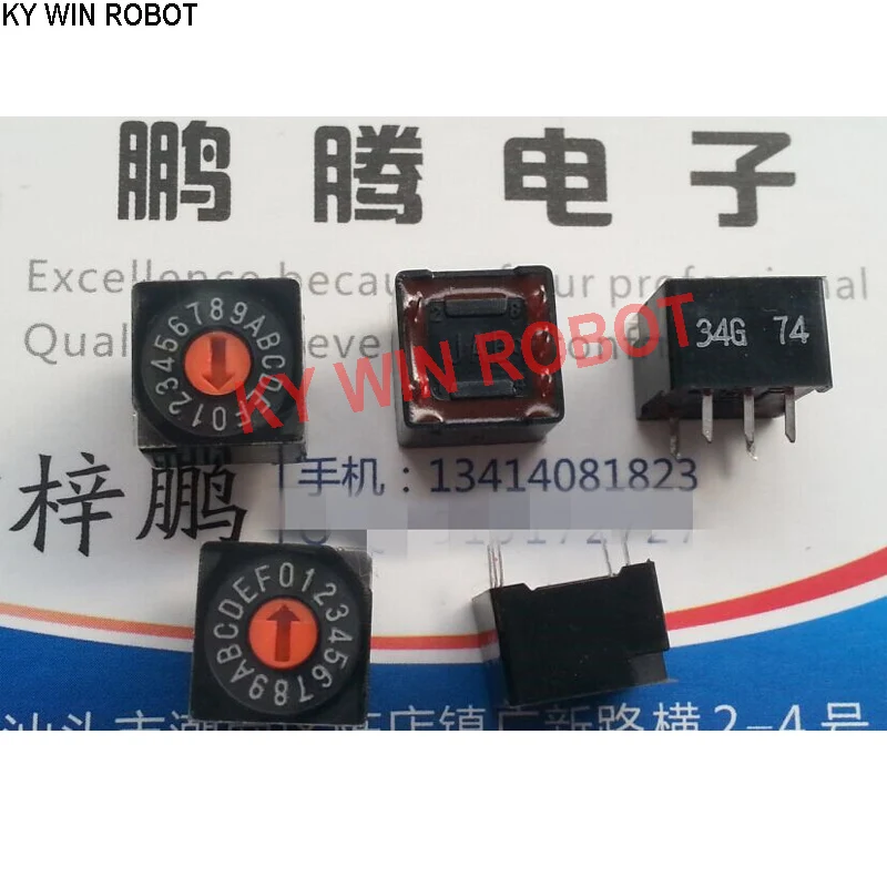1PCS Imported Japan 42J-34G 0-F/16 bit rotary coding dial code switch 8421 positive code 3: 2 feet
1PCS Imported Japan 42J-34G 0-F/16 bit rotary coding dial code switch 8421 positive code 3: 2 feet