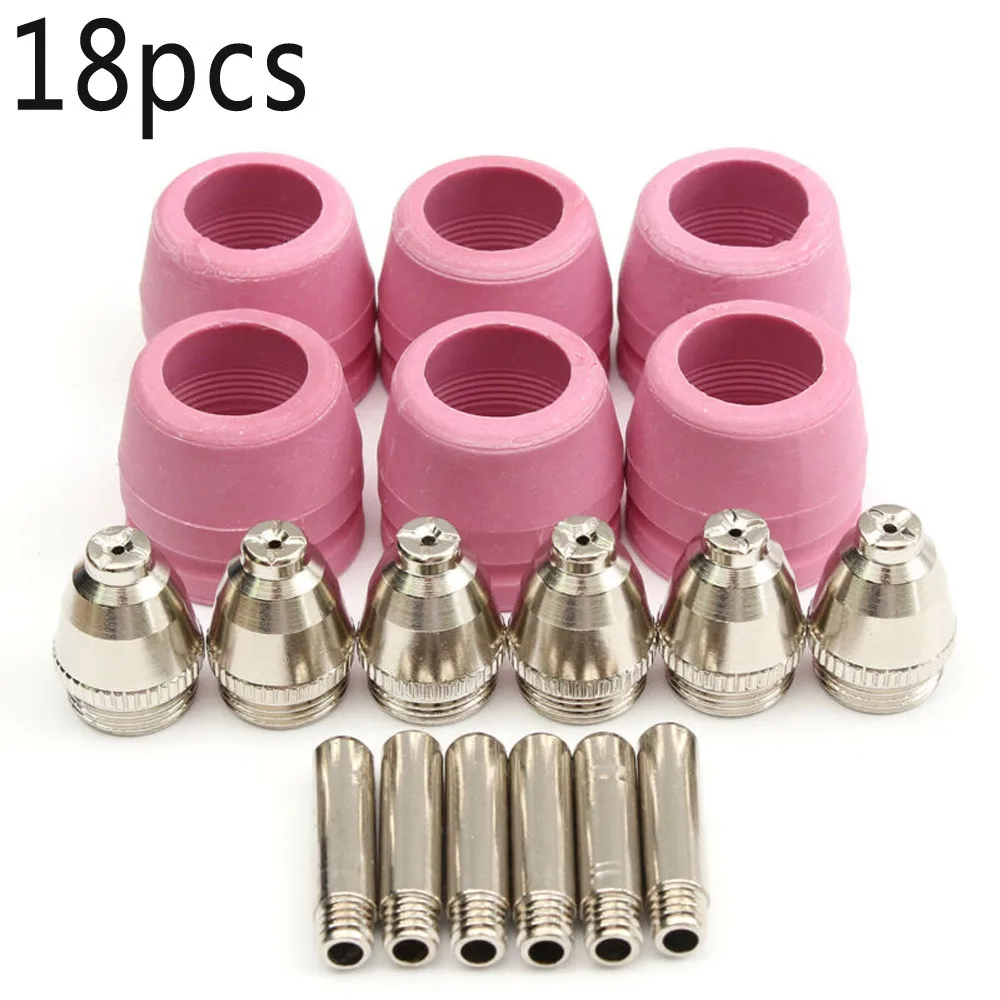 18Pcs Weldering Cup Tip Electrode For Plasma Cutter Cutting Machine Pilot Arc Torch CUT500FPI AG60/SG55 Weldering Parts
18Pcs Weldering Cup Tip Electrode For Plasma Cutter Cutting Machine Pilot Arc Torch CUT500FPI AG60/SG55 Weldering Parts