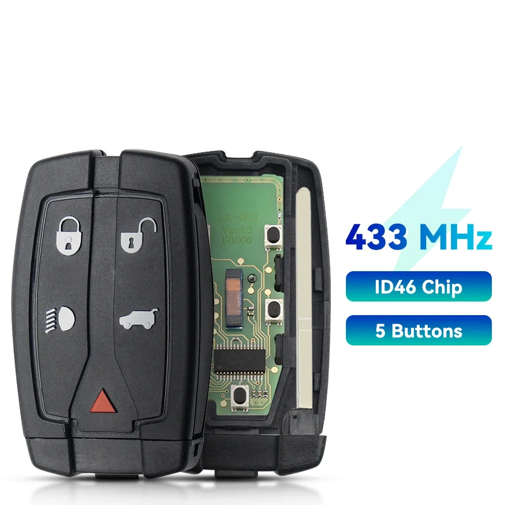 KEYYOU 5-кнопочный с маленьким необрезанным лезвием 315/433 МГц для Land Rover Freelander 2, умный пульт дистанционного управления, чехол для автомобильного ключа, чехол для ключа
KEYYOU 5-кнопочный с маленьким необрезанным лезвием 315/433 МГц для Land Rover Freelander 2, умный пульт дистанционного управления, чехол для автомобильного ключа, чехол для ключа