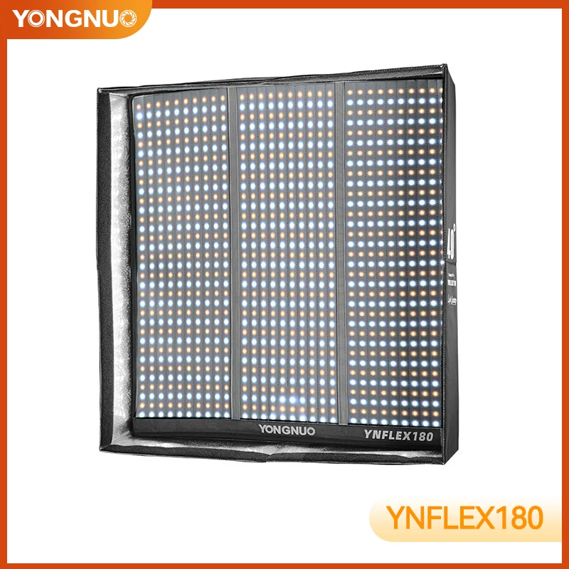 Yongnuo YNFLEX180 180W 1020pcs Flexible LED Video Light Rollable Cloth Lamp With LCD APP Controller + Honeycomb Grid Softbox
Yongnuo YNFLEX180 180W 1020pcs Flexible LED Video Light Rollable Cloth Lamp With LCD APP Controller + Honeycomb Grid Softbox