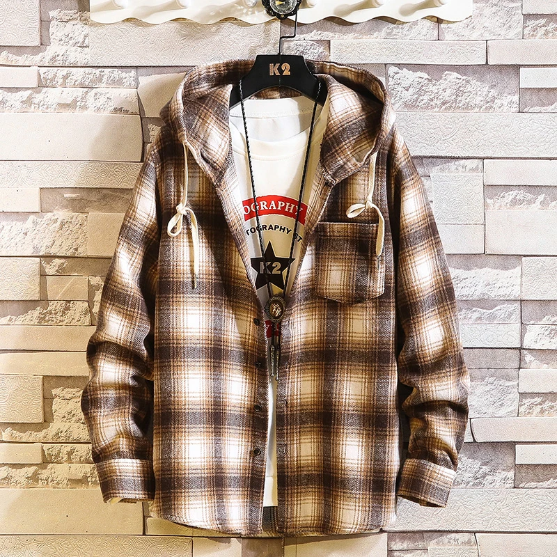 2021 New Arrived Plaid Hoodie Sweatshirt Men Flannel Fleece Style Hip Hop High Street Casual Cardigan Long-Sleeved
2021 New Arrived Plaid Hoodie Sweatshirt Men Flannel Fleece Style Hip Hop High Street Casual Cardigan Long-Sleeved