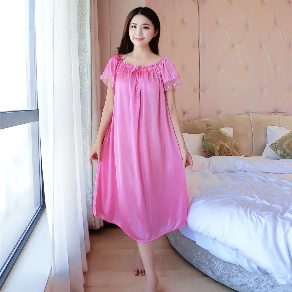 Fabulous Midi Length Wear-resistant Pleated Lightweight Night Gown Intimate Clothes Women Sleeping Dress Women Nightdress
Fabulous Midi Length Wear-resistant Pleated Lightweight Night Gown Intimate Clothes Women Sleeping Dress Women Nightdress