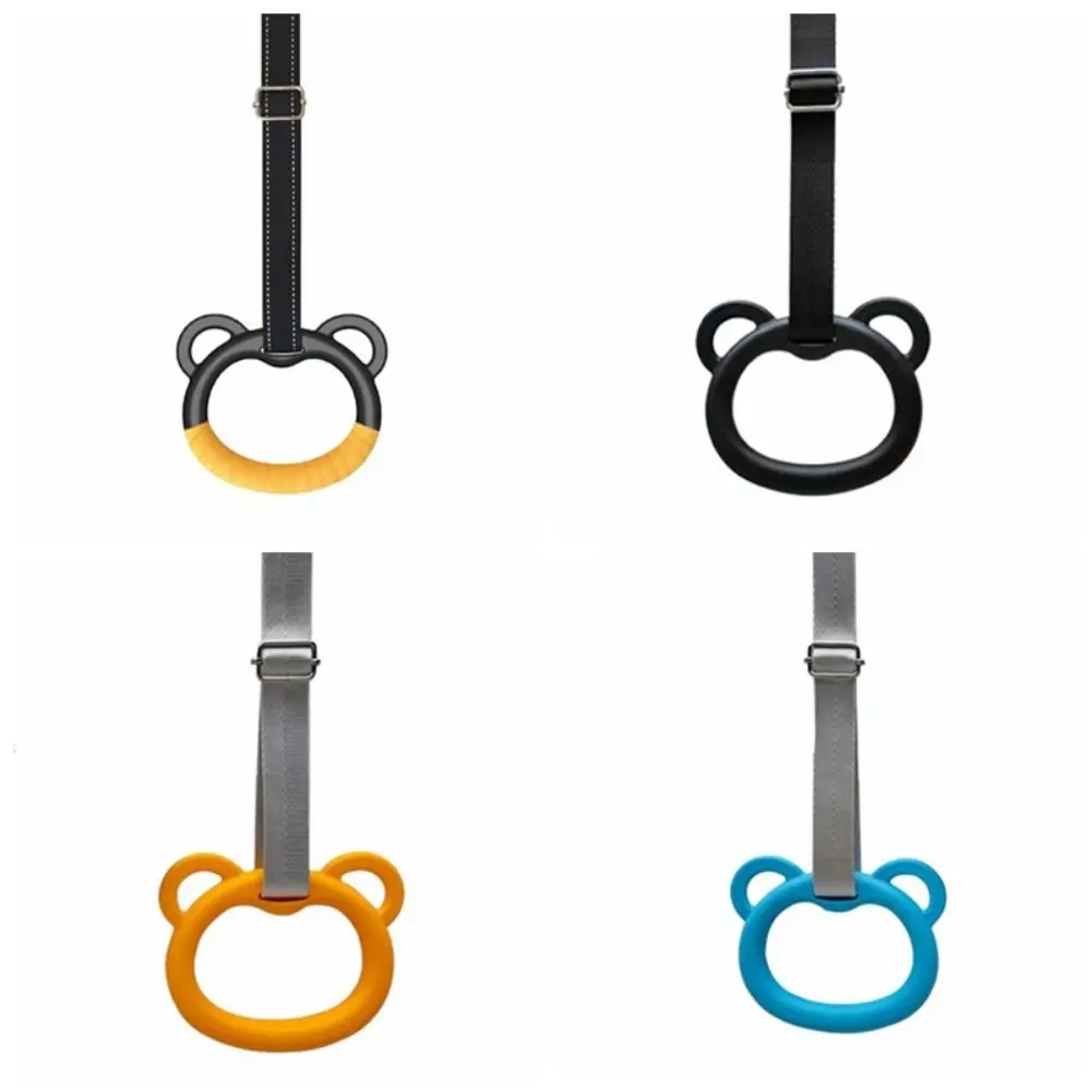 

Sweat Absorption Kid Pull Up Ring Bold Metal Buckle Non-toxic Kids Swings Rings Long Service Life Safe Fitness Training