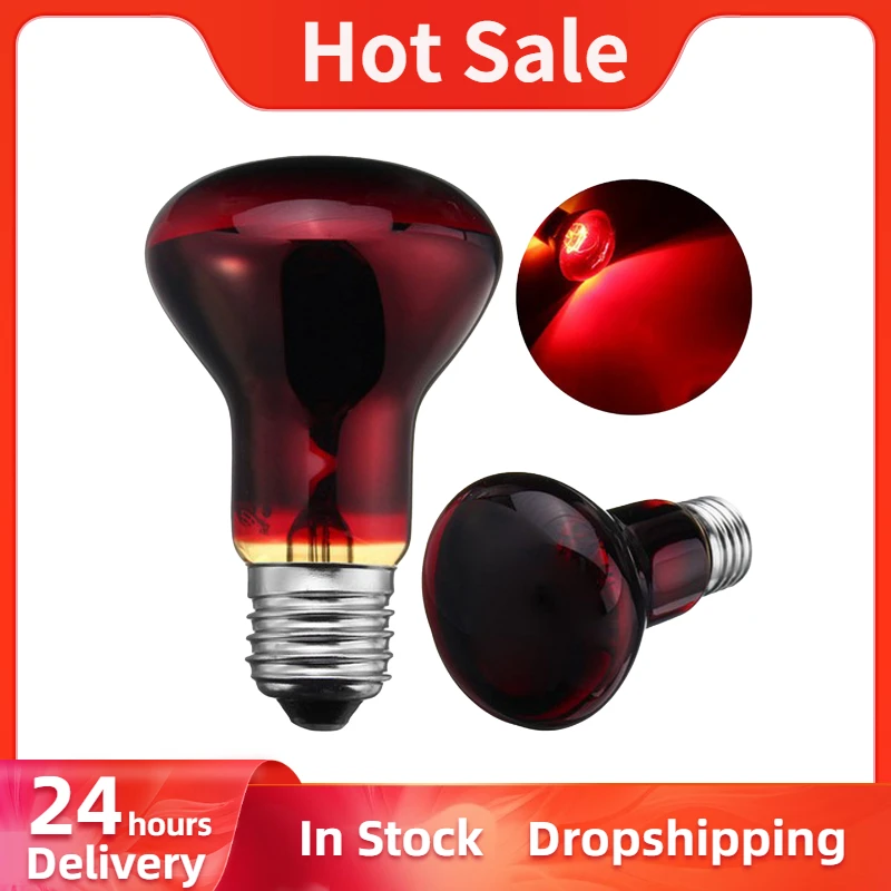 60/75/100W Infrared Basking Spot Lamp Reptile Red Bulb Light Infrared Basking Spot Lamp Night Light for Snake Lizard Reptile new 
60/75/100W Infrared Basking Spot Lamp Reptile Red Bulb Light Infrared Basking Spot Lamp Night Light for Snake Lizard Reptile new