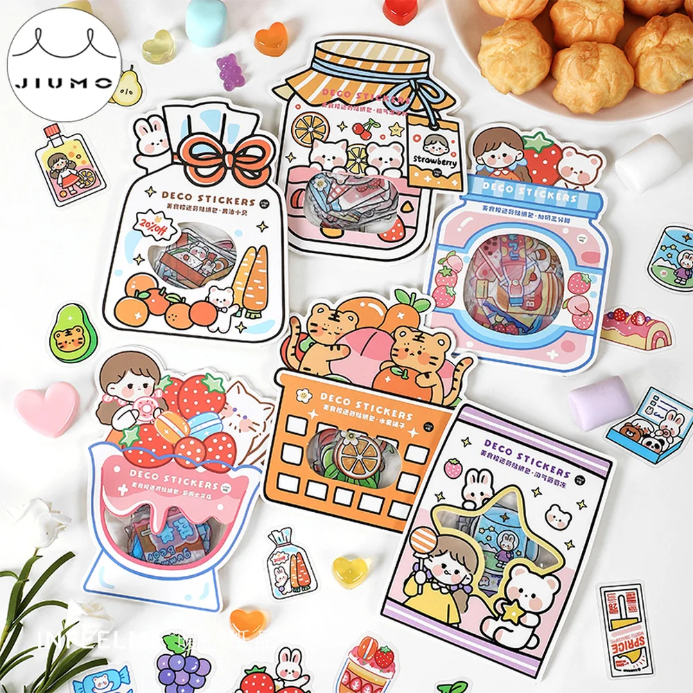 JIUMO 6 Styles Kawaii Gourmet Series Sticker Packs Creative Cartoon Hand Account DIY Decorative Stickers Children's Stickers
JIUMO 6 Styles Kawaii Gourmet Series Sticker Packs Creative Cartoon Hand Account DIY Decorative Stickers Children's Stickers