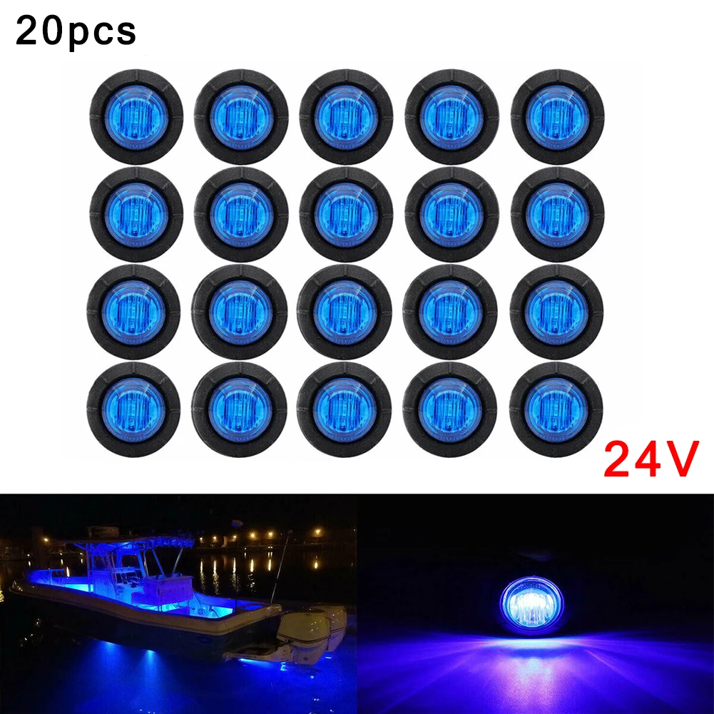 20pcs LED Light Marking light 3/4 inch PC Lens + Rubber Base Waterproof LED Portable Safely Use WearResistance
20pcs LED Light Marking light 3/4 inch PC Lens + Rubber Base Waterproof LED Portable Safely Use WearResistance