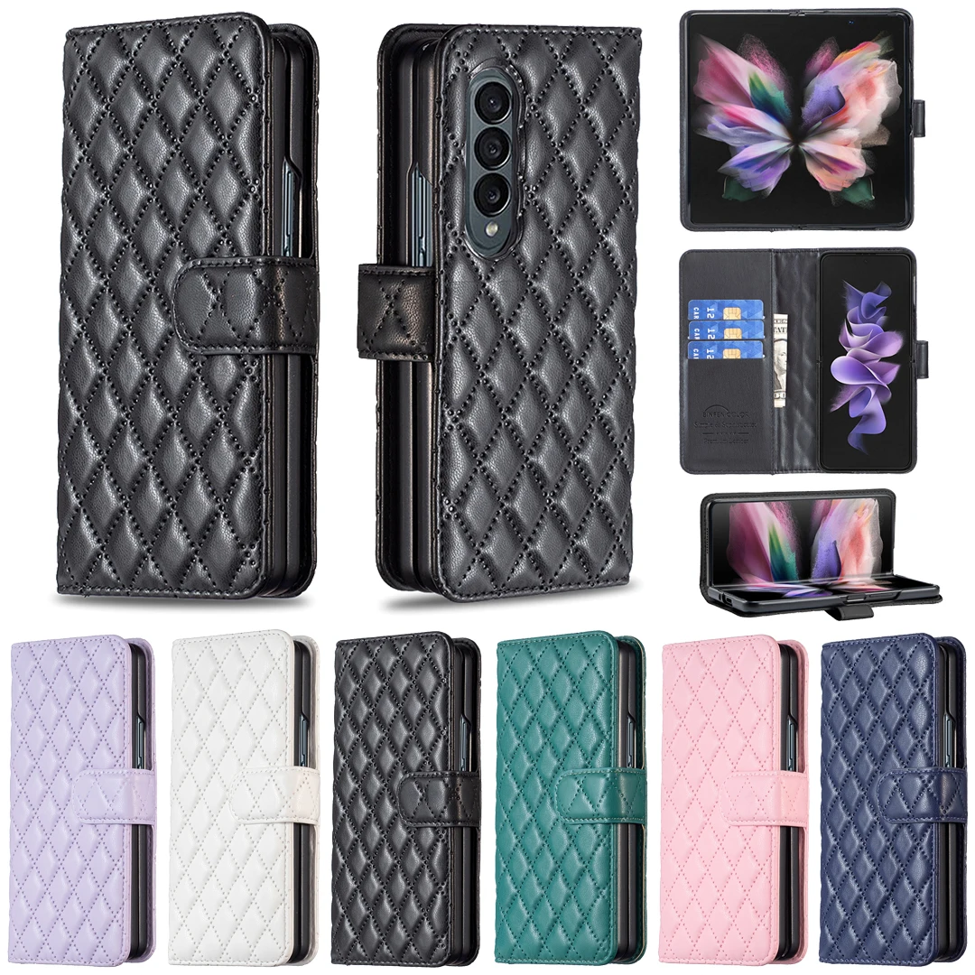 Z Fold 5 Phone Case for Samsung Galaxy Z Fold 4 3 Flip Wallet Cover Fold5 Luxury Cards Holder Diamond Plaid PU Leather Fundas
Z Fold 5 Phone Case for Samsung Galaxy Z Fold 4 3 Flip Wallet Cover Fold5 Luxury Cards Holder Diamond Plaid PU Leather Fundas