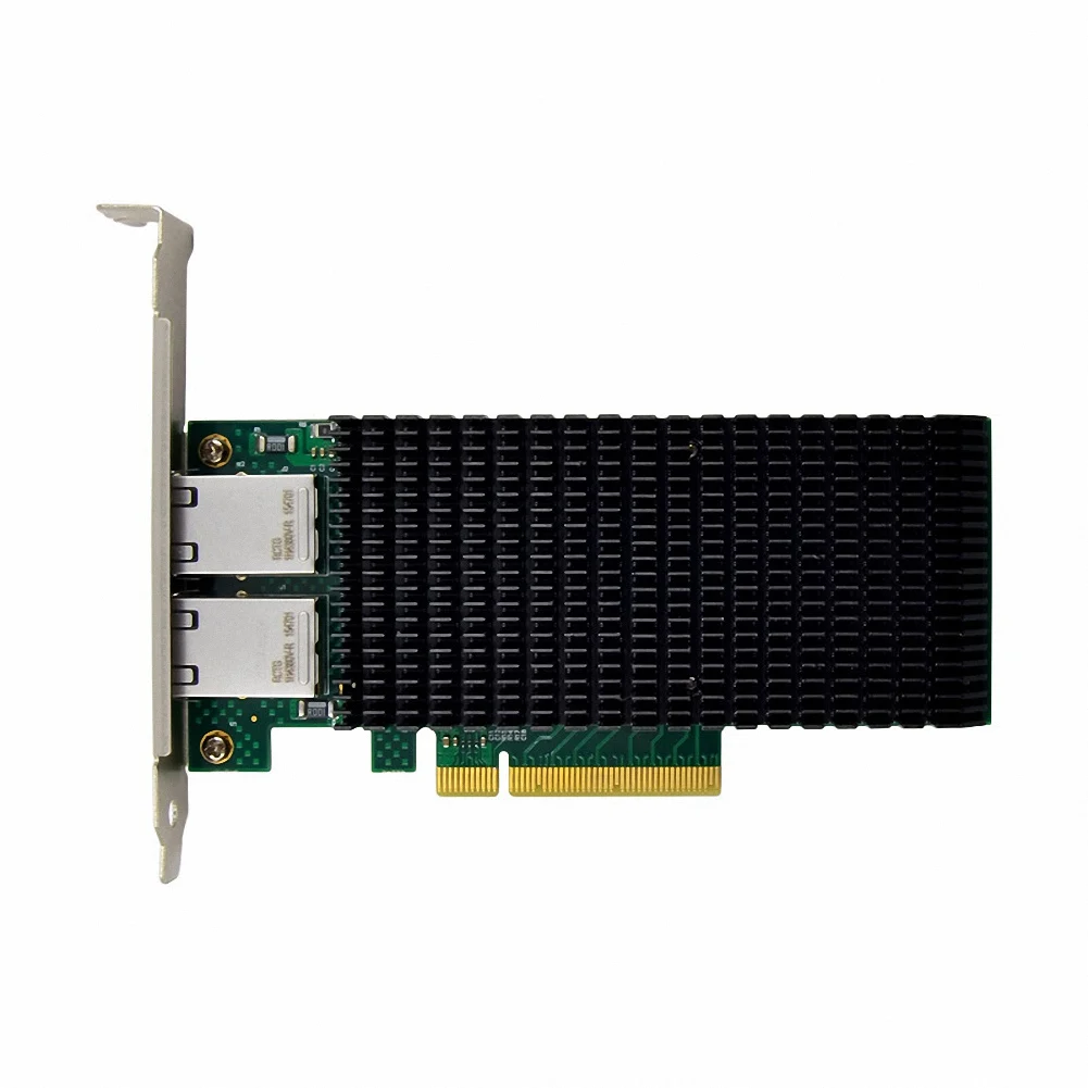 

Серверная сетевая карта ST7318 X540-T2 PCIe X8 10GbE Ethernet, сетевая карта с двойным портом RJ45 10000 Мбит/с, Серверная сетевая карта с радиатором