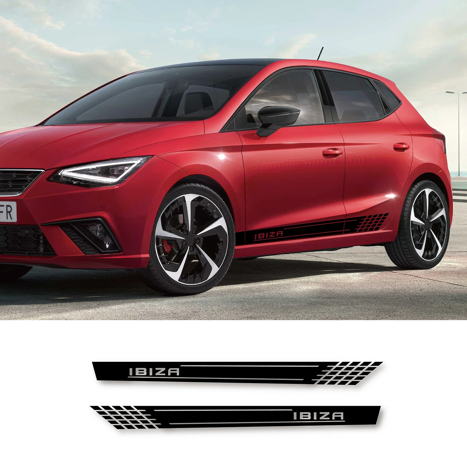 2pcs Car Door Side Skirt Long Stripe Stickers for Seat Ibiza Decorative Auto Exterior Accessories PVC Vinyl Film Decal
2pcs Car Door Side Skirt Long Stripe Stickers for Seat Ibiza Decorative Auto Exterior Accessories PVC Vinyl Film Decal