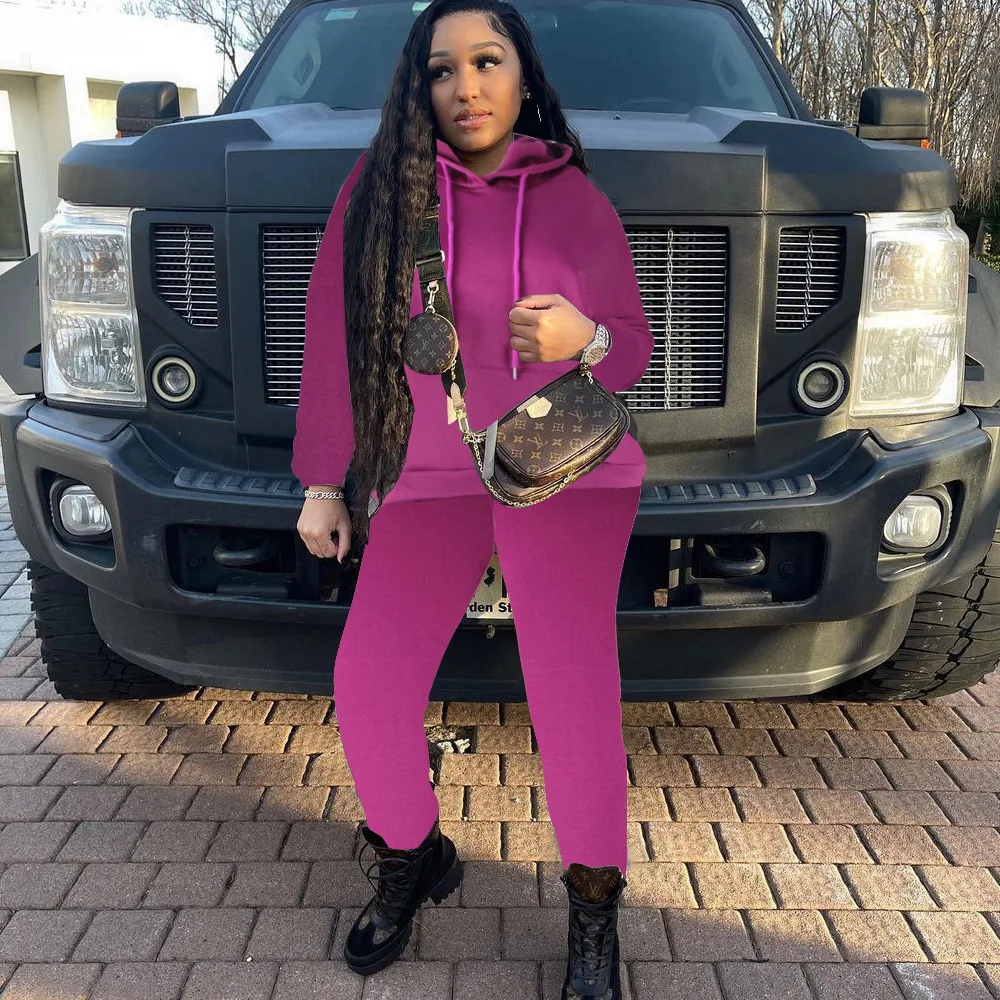 Women's Suits Autumn Solid Casual Hoodie Sweatshirt Top and Pants Two Piece Set Sports Womens Tracksuit Outfits
Women's Suits Autumn Solid Casual Hoodie Sweatshirt Top and Pants Two Piece Set Sports Womens Tracksuit Outfits