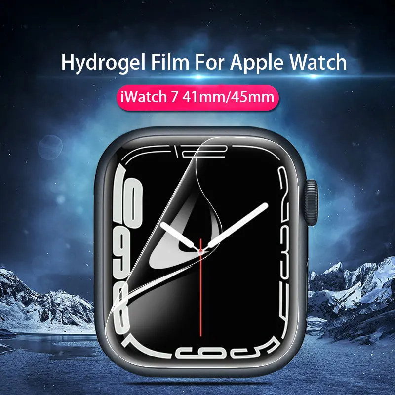 Clear Hydrogel Film for Apple Watch 7 6 SE 5 4 3 2 1 Screen Protectors for Apple Watch Series 38mm 42mm 45mm 41mm 40mm 44mm
Clear Hydrogel Film for Apple Watch 7 6 SE 5 4 3 2 1 Screen Protectors for Apple Watch Series 38mm 42mm 45mm 41mm 40mm 44mm