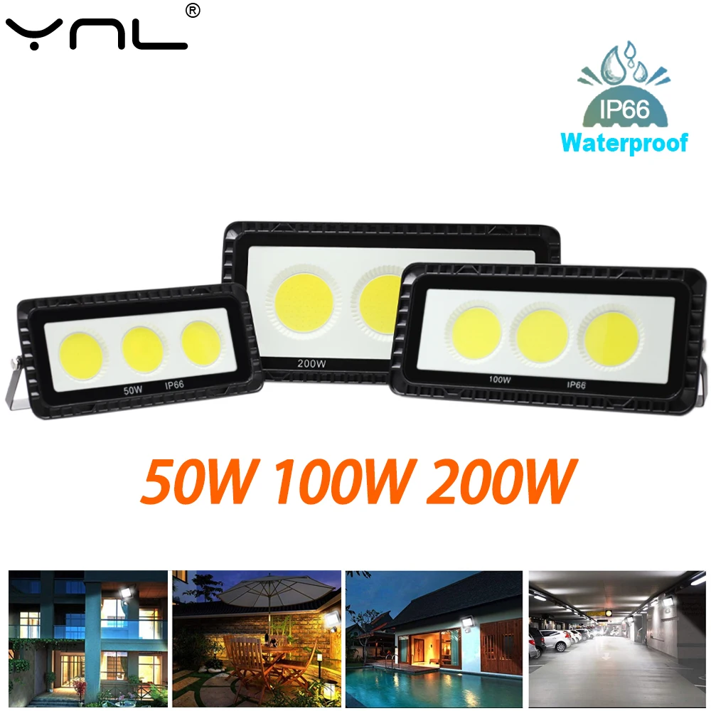 LED Flood Light Outdoor Lighting 200W 100W 50W Floodlight AC 220V IP66 Waterproof Garden Wall Lamp Projector Landscape Spotlight
LED Flood Light Outdoor Lighting 200W 100W 50W Floodlight AC 220V IP66 Waterproof Garden Wall Lamp Projector Landscape Spotlight