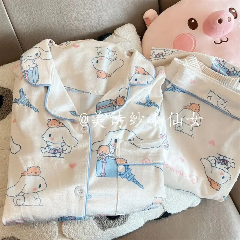 Новый милый пижамный комплект Sanrio Cinnamoroll Lotso Crayon Shin-Chan, домашняя одежда, удобный Рождественский подарок для девочки
Новый милый пижамный комплект Sanrio Cinnamoroll Lotso Crayon Shin-Chan, домашняя одежда, удобный Рождественский подарок для девочки