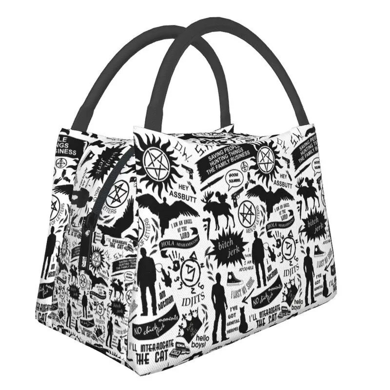 TV Show Supernatural Things Insulated Lunch Bag for Women Waterproof Thermal Cooler Bento Box Beach Camping Travel Picnic Bags
TV Show Supernatural Things Insulated Lunch Bag for Women Waterproof Thermal Cooler Bento Box Beach Camping Travel Picnic Bags