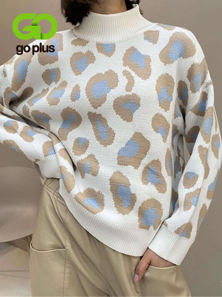 GOPLUS O Neck Clothes for Women 2022 Strap Tops Women Leopard Knit Sweater Half Turtleneck Pullover Long Sleeve Sueter mujer
GOPLUS O Neck Clothes for Women 2022 Strap Tops Women Leopard Knit Sweater Half Turtleneck Pullover Long Sleeve Sueter mujer