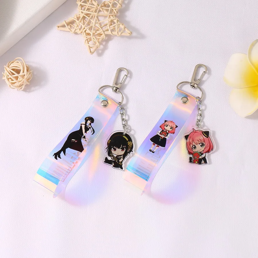 Anime SPY X FAMILY Kawaii Cartoon Colorful Laser Lanyard Keychain Pendant Key Chain Pendant Children Dress Schoolbag Decoration
Anime SPY X FAMILY Kawaii Cartoon Colorful Laser Lanyard Keychain Pendant Key Chain Pendant Children Dress Schoolbag Decoration