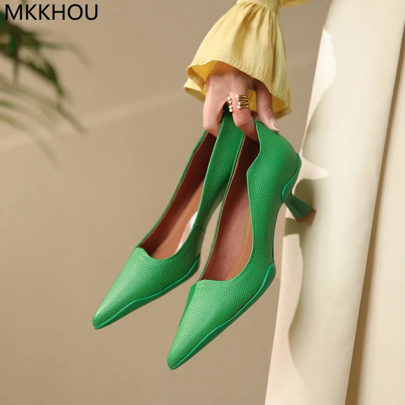MKKHOU Fashion Pumps New High Quality Leather Shallow Mouth Comfortable All-match Women Shoes High Heels
MKKHOU Fashion Pumps New High Quality Leather Shallow Mouth Comfortable All-match Women Shoes High Heels