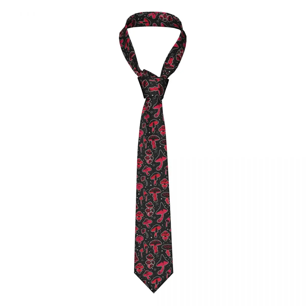

Tie For Men Formal Skinny Neckties Classic Men's Red Fly Agarics Mushroom Wedding Tie Gentleman Narrow