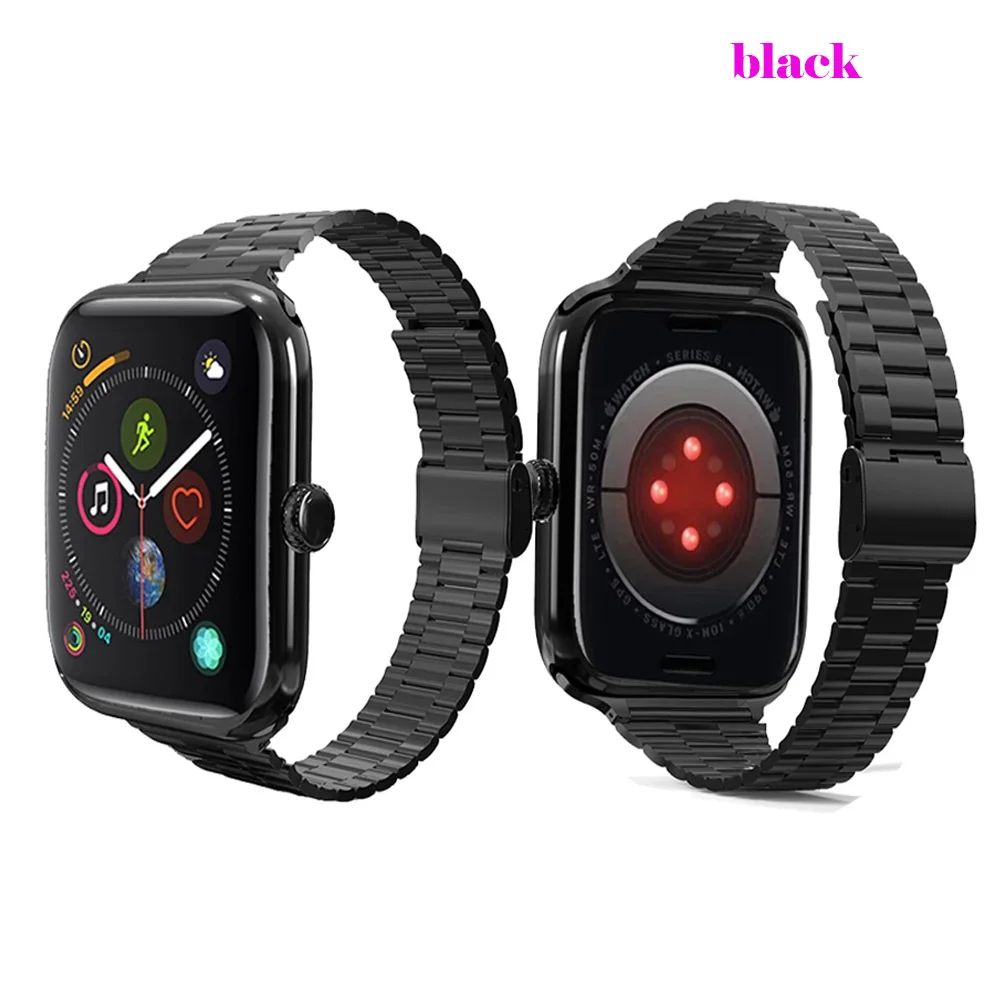For Apple Watch Strap For Apple Watch 7se 6 5 4 3 2 Stainless Steel Strap Series 45 44 42 41 40 38mm Three-Strain Metal Bracelet
For Apple Watch Strap For Apple Watch 7se 6 5 4 3 2 Stainless Steel Strap Series 45 44 42 41 40 38mm Three-Strain Metal Bracelet