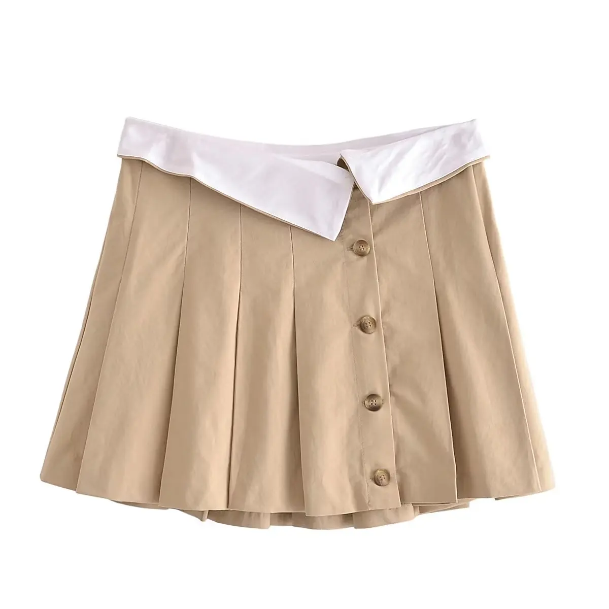 PB&ZA Women 2023 New Chic Fashion Button Pleated Umbrella Mini Skirt Vintage Middle Waist Side Female Skirts Mujer
PB&ZA Women 2023 New Chic Fashion Button Pleated Umbrella Mini Skirt Vintage Middle Waist Side Female Skirts Mujer