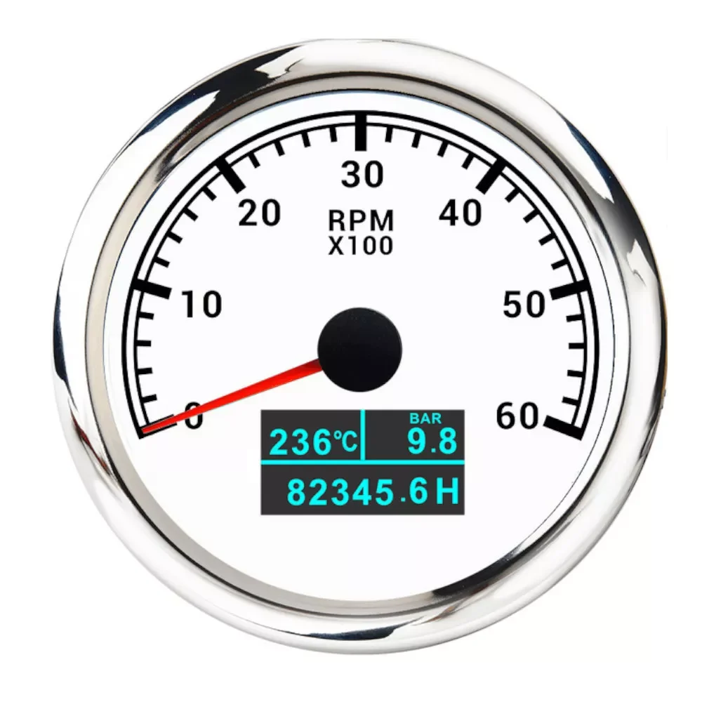HD 85mm 3 in 1 Digital Boat Tachometer Gauge 3000/4000/6000/8000RPM Tacho meter With Oil Pressure Hours Water Temp for car truck
HD 85mm 3 in 1 Digital Boat Tachometer Gauge 3000/4000/6000/8000RPM Tacho meter With Oil Pressure Hours Water Temp for car truck