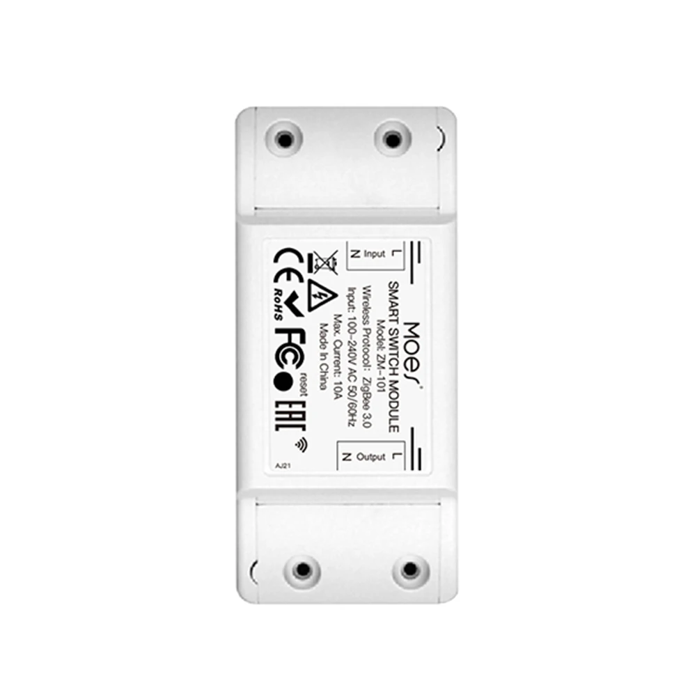 Zigbee 3.0 10A Voice Control Wireless Smart Switch Smart Life Tuya APP Timer Module Works with Google Home Alexa for Lights
Zigbee 3.0 10A Voice Control Wireless Smart Switch Smart Life Tuya APP Timer Module Works with Google Home Alexa for Lights