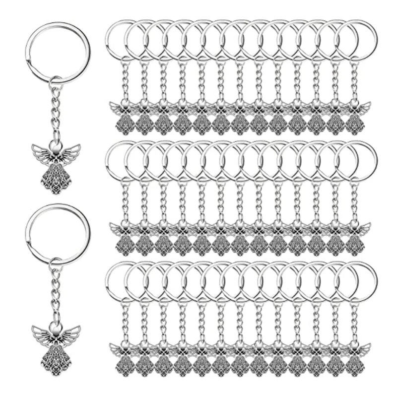 50Pcs Angel Wings Keychain Pendant Key Chain Keyring Angel Charm Baptism 40GB
50Pcs Angel Wings Keychain Pendant Key Chain Keyring Angel Charm Baptism 40GB