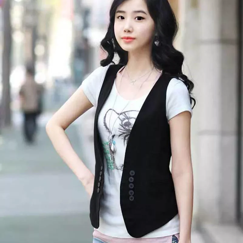2022New spring new Korean all-match slim suit vest vest / small vest vest size dress female
2022New spring new Korean all-match slim suit vest vest / small vest vest size dress female