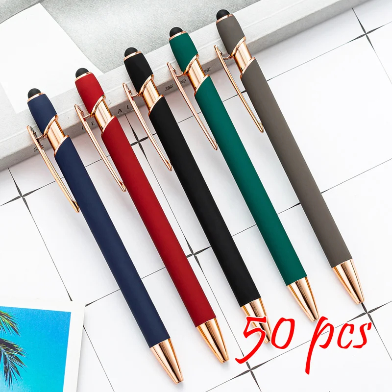 50pcs Metal Ballpoint Pen Touch Screen Pen Office School Advertising Pen Laser Engraving Custom Pen Custom Logo Text Engraving
50pcs Metal Ballpoint Pen Touch Screen Pen Office School Advertising Pen Laser Engraving Custom Pen Custom Logo Text Engraving