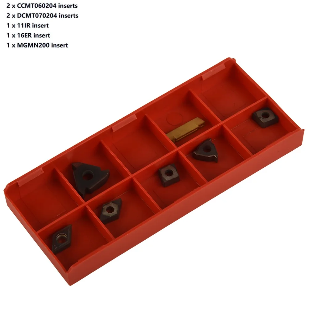 7Pcs Insert SNR0012M11 Toolholding Workholding 11IR 16ER CCMT060204 Carbide DCMT070204 Indexable Inserts MGMN200
7Pcs Insert SNR0012M11 Toolholding Workholding 11IR 16ER CCMT060204 Carbide DCMT070204 Indexable Inserts MGMN200