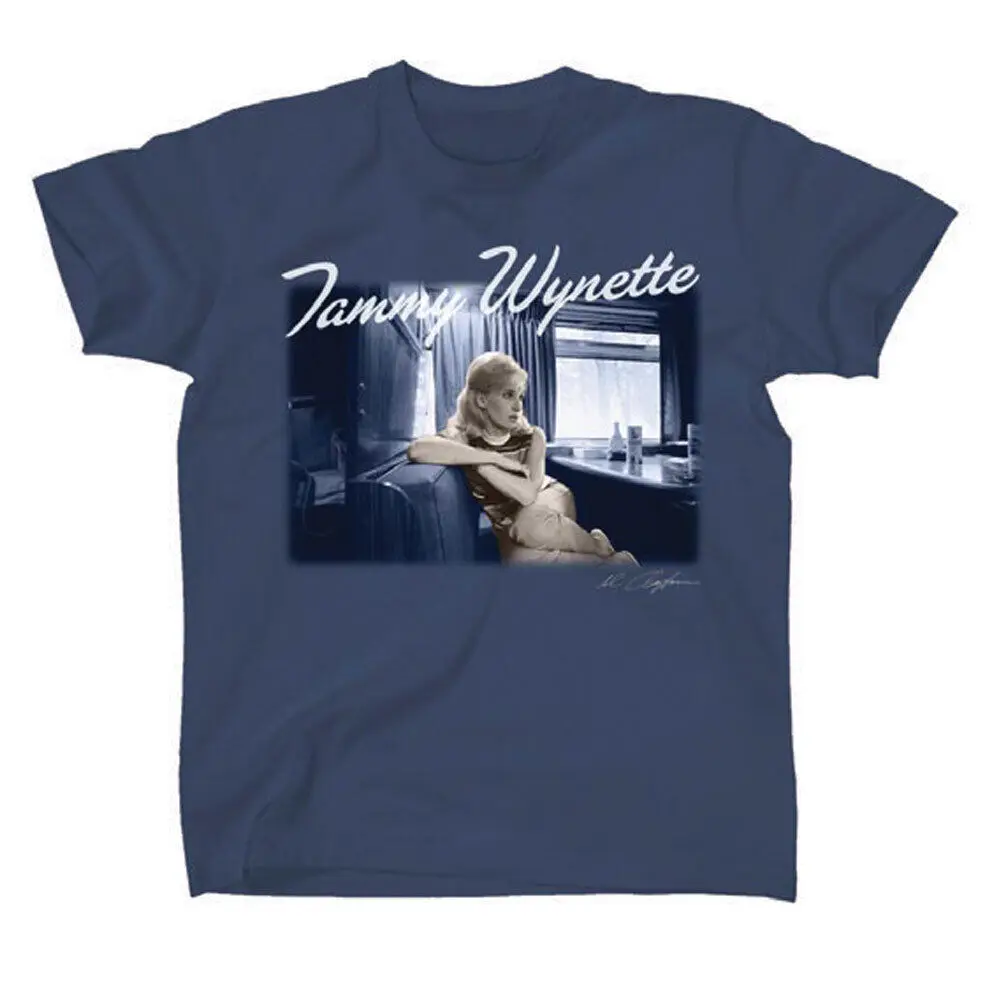 Мужская облегающая футболка Tammy Wynette Elusive Dreams маленький цвет Индиго