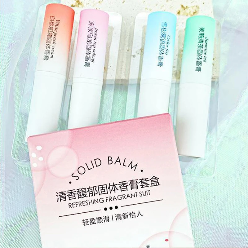 4 Colors Body Aroma Solid Perfume Deodorant Aroma Balm Fragrances Portable Long Lasting Aromatherapy Long-lasting Easy To Use
4 Colors Body Aroma Solid Perfume Deodorant Aroma Balm Fragrances Portable Long Lasting Aromatherapy Long-lasting Easy To Use