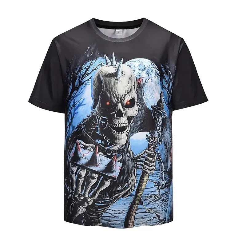 Halloween Men'S T-Shirt Funny Tops 3d Devil/Skull Print Pattern Halloween Cosplay O-Neck Men Short-Sleeved Loose Tshirt Promotio
Halloween Men'S T-Shirt Funny Tops 3d Devil/Skull Print Pattern Halloween Cosplay O-Neck Men Short-Sleeved Loose Tshirt Promotio