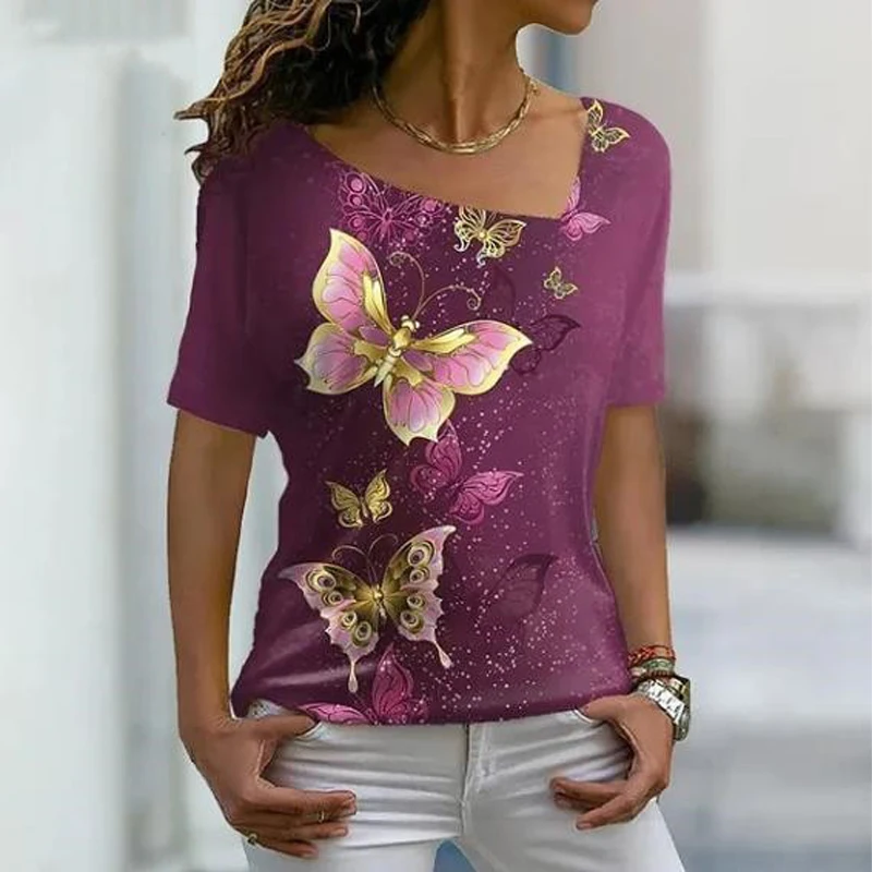 Fashion Women T-shirt 3d Floral Feathers Print Clothing V-neck Oversized Women's For T Shirt Short Sleeve Tee Summer Female Tops
Fashion Women T-shirt 3d Floral Feathers Print Clothing V-neck Oversized Women's For T Shirt Short Sleeve Tee Summer Female Tops
