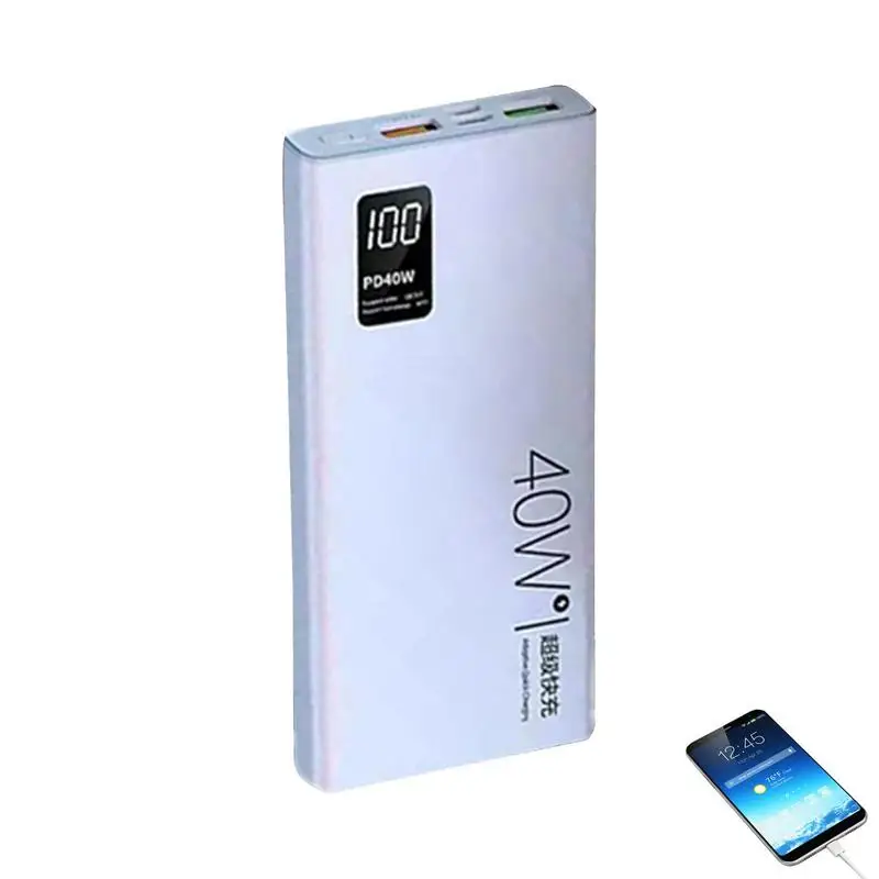 Power Bank Fast Charging Treasure 10000mAh Mobile Power Supply With Digital Display Cell Phone Charger Fast Charge For Wireless
Power Bank Fast Charging Treasure 10000mAh Mobile Power Supply With Digital Display Cell Phone Charger Fast Charge For Wireless