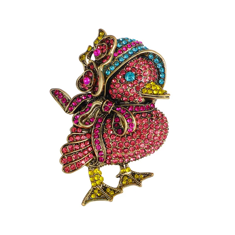 New Vintage Shiny Rhinestone Duck Brooches For Women Crystal Cartoon Animal Brooch Suit Accessories Party Luxury Jewelry Gift
New Vintage Shiny Rhinestone Duck Brooches For Women Crystal Cartoon Animal Brooch Suit Accessories Party Luxury Jewelry Gift