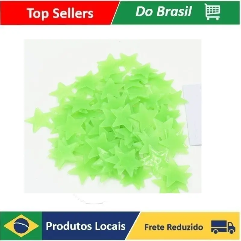 100 Pieces Five-pointed Star Glow In The Dark Pvc Fluorescent Luminous Wall Sticker
100 Pieces Five-pointed Star Glow In The Dark Pvc Fluorescent Luminous Wall Sticker