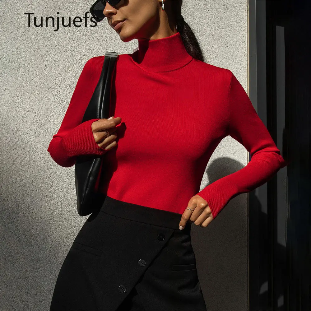2023 New Basic Women's Sweaters Mock Neck Sweater Pullovers Solid Jumper Jersey Knit Tops Blouse Long Sleeve Autumn Winter Y2k
2023 New Basic Women's Sweaters Mock Neck Sweater Pullovers Solid Jumper Jersey Knit Tops Blouse Long Sleeve Autumn Winter Y2k