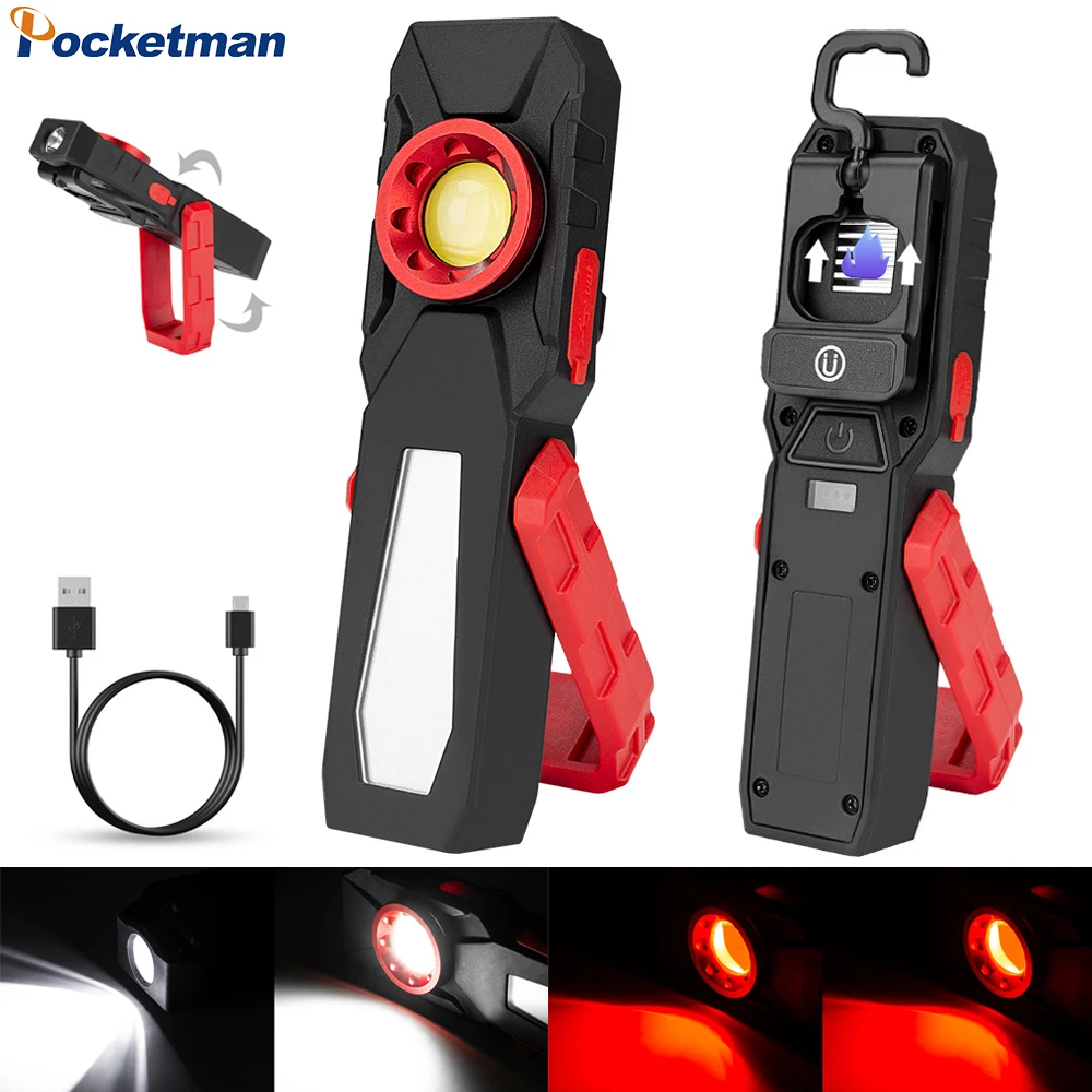 Magnetic COB LED Working Light USB Charging Flashlight Inspection Light Handy Torch Portable Lantern With Hook Mobile Power Bank
Magnetic COB LED Working Light USB Charging Flashlight Inspection Light Handy Torch Portable Lantern With Hook Mobile Power Bank