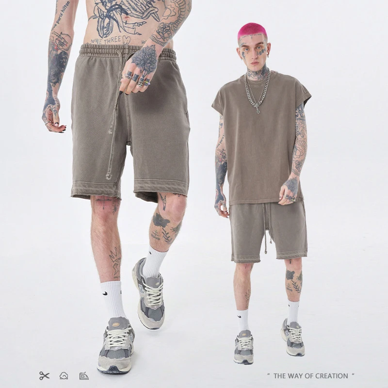 New Quality Shorts Mens Vintage Acid Wash Male Solid Color Track High Street Hip Hop Tidal Current Casual Comfortable Shorts
New Quality Shorts Mens Vintage Acid Wash Male Solid Color Track High Street Hip Hop Tidal Current Casual Comfortable Shorts