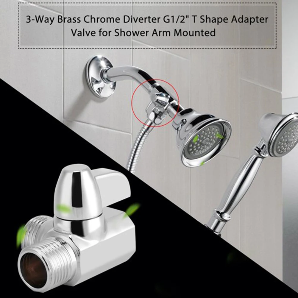 Faucets Fixtures Garden Diverter Valve Brass G1/2 Inch Plating T Shape Three Way Wall-Mount Practical Replacement
Faucets Fixtures Garden Diverter Valve Brass G1/2 Inch Plating T Shape Three Way Wall-Mount Practical Replacement