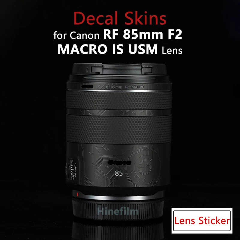 

85 F2 Lens Premium Decal Skin for Canon RF85 F2 MACRO IS STM Lens Protector Anti-scratch Cover Film Wrap Sticker