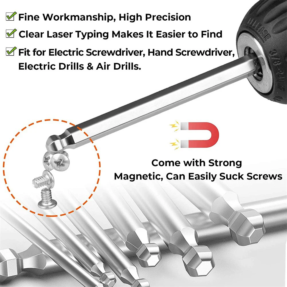 7pcs Ball End Hex Screwdriver Bits Metric Hex Bit 100mm Long Magnetic Driver Bit Ph2 Bits Precision Impact Driver
7pcs Ball End Hex Screwdriver Bits Metric Hex Bit 100mm Long Magnetic Driver Bit Ph2 Bits Precision Impact Driver